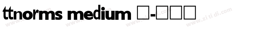 ttnorms medium 中字体转换